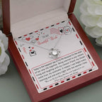 Bride Wedding Day Gift - The Happiest Day - Love Knot Pendant Necklace