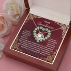 Romantic Gift for Her – Love Knot Necklace with Poetic Soulmate Card