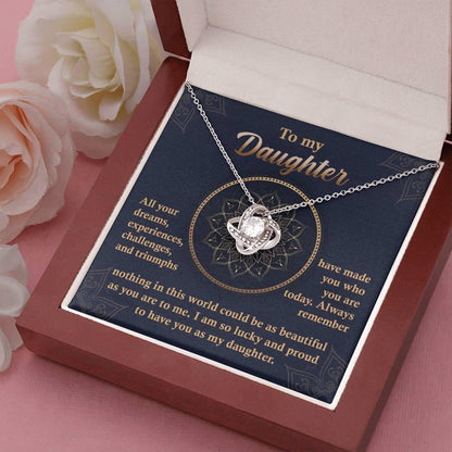 Daughter Gift -All Your Dreams Love Knot Pendant Necklace - Mallard Moon Gift Shop