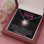 Gift For Mom - I am a Proud Mom of a Crazy Son Love Knot Necklace