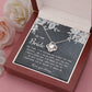 Bride Wedding Day Gift - My Best Friend - Love Knot Pendant Necklace - Mallard Moon Gift Shop