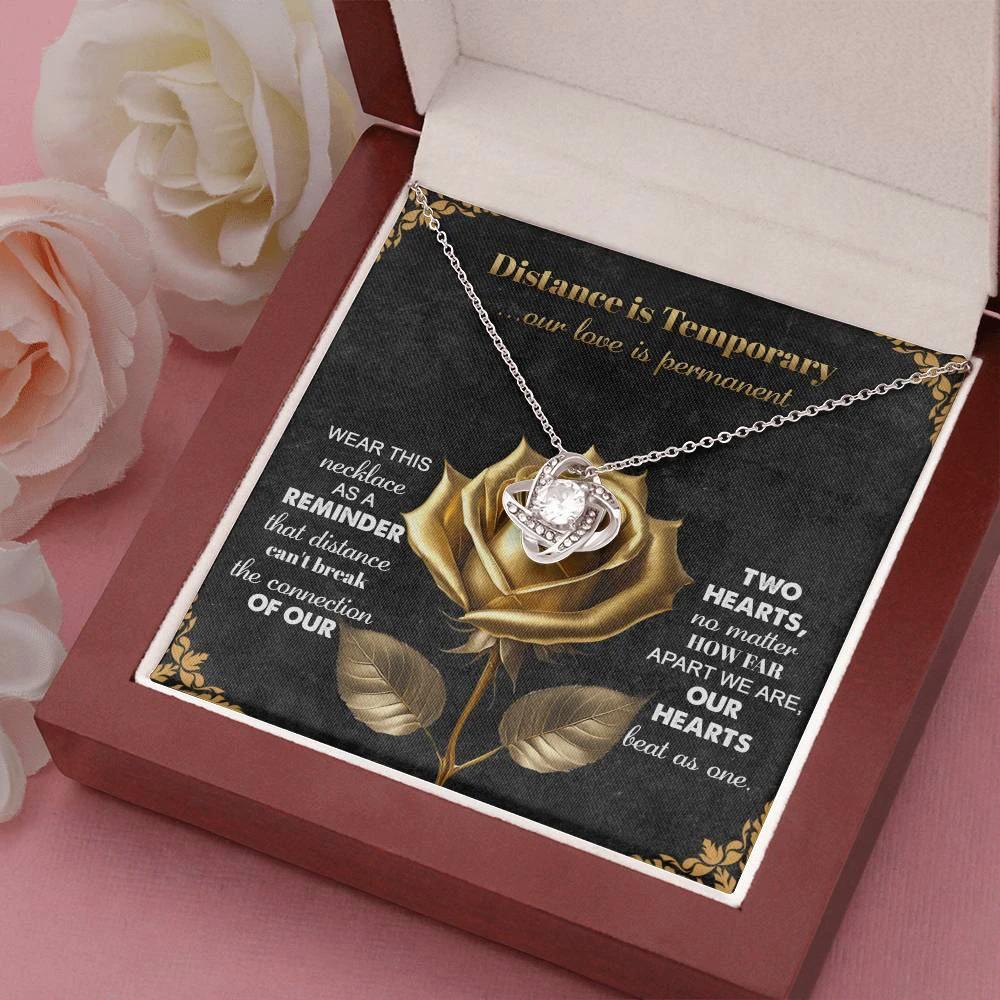 Romantic Necklace with Message Card – The Perfect Gift for Long-Distance Relationships
