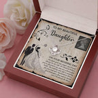 Daughter Wedding Day Gift - Beautiful Bride Love Knot Pendant Necklace
