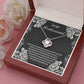 Bridesmaid Wedding Day Gift - The Luckiest Bride - Love Knot Pendant Necklace - Mallard Moon Gift Shop