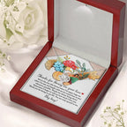 Thanksgiving Gift for Her – “Thanks for Giving Me Your Love” Necklace with Message Card | Heartfelt Gratitude Gift for Mom, Sister, or Best Friend