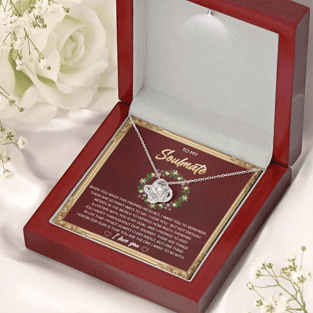 Gift for Soulmate - To Be With - Love Knot Pendant Necklace