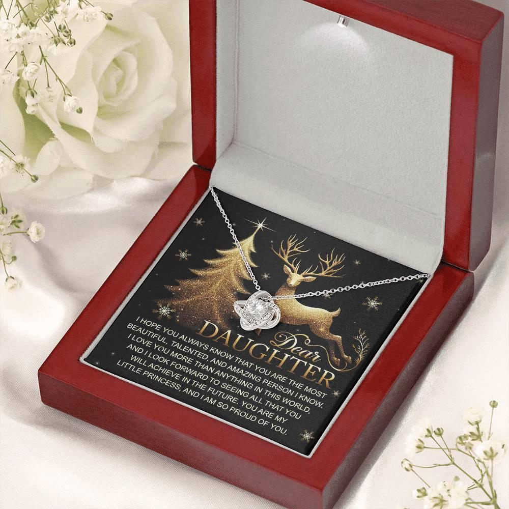 Gift for Daughter - In This World - Love Knot Pendant Necklace
