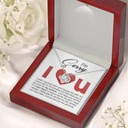 Gift for Girlfriend, Wife - Sorry, Change The Past - Love Knot Pendant Necklace