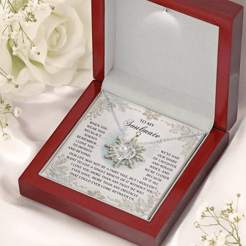 Gift for Soulmate - Infinity And Beyond - Love Knot Pendant Necklace