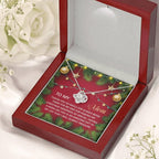 Gift for Mom - Christmas Memories - Love Knot Pendant Necklace