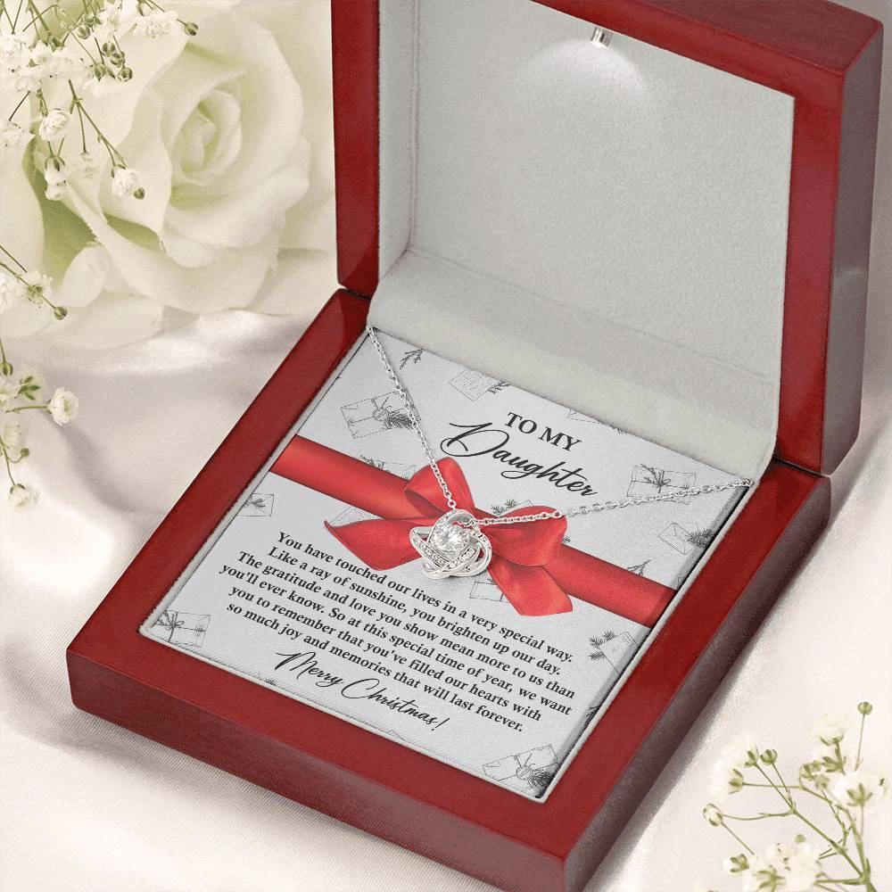 Gift for Daughter - Special Way - Love Knot Pendant Necklace