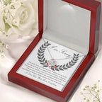 Apology Gift for Girlfriend, Wife, Soulmate - Sorry, From Now On - Love Knot Pendant Necklace
