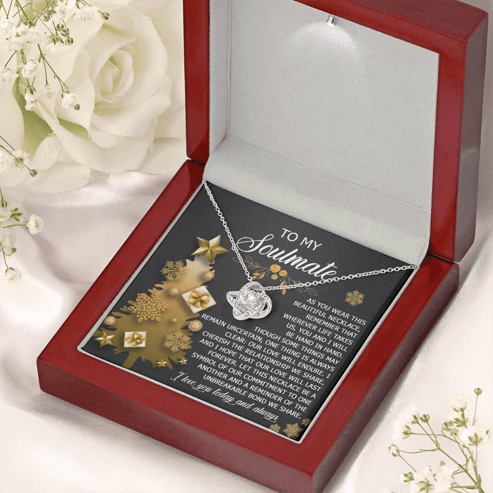 Gift for Soulmate - Be A Symbol - Love Knot Pendant Necklace - Mallard Moon Gift Shop