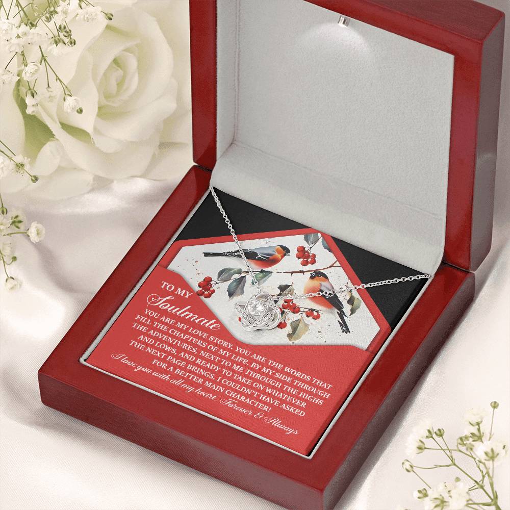 Gift for Soulmate - My Love Story - Love Knot Pendant Necklace - Mallard Moon Gift Shop