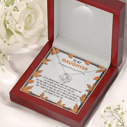 Daughter - My Greatest Blessing - Love Knot Pendant Necklace - Mallard Moon Gift Shop