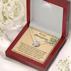 Thanksgiving Gift for Her – “I’m So Thankful for You” Love Knot Necklace with Message Card | Heartfelt Gratitude Gift for Her