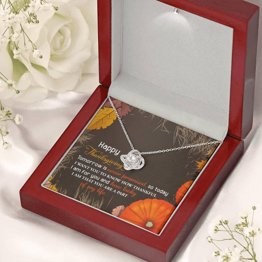 Gift for Thanksgiving - How Lucky - Love Knot Pendant Necklace - Mallard Moon Gift Shop