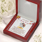 Thanksgiving Gift for Her – Always Be Close Message Card Necklace, Heartfelt Expression of Gratitude for Mom, Sister, or Best Friend
