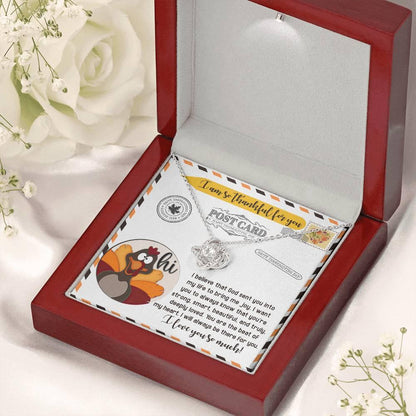 Gift for Thanksgiving - The Beat - Love Knot Pendant Necklace - Mallard Moon Gift Shop