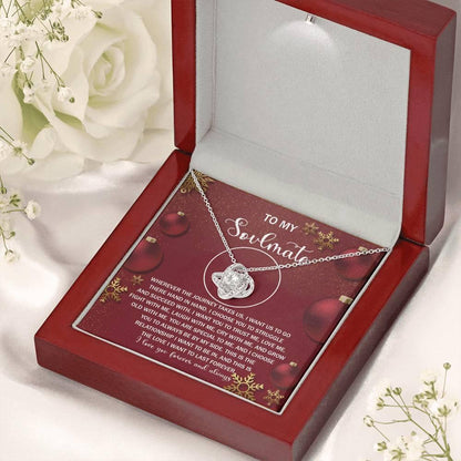 Gift for Soulmate - Journey By My Side - Love Knot Pendant Necklace - Mallard Moon Gift Shop