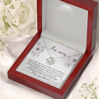 Apology Gift for Her - Sorry For The Pain I Caused You - Love Knot Pendant Necklace