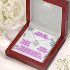 Apology Gift for Girlfriend, Wife, Soulmate - Sorry, Never Meant To Upset You - Love Knot Pendant Necklace