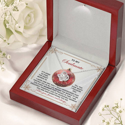 Gift for Soulmate - Incredible Woman - Love Knot Pendant Necklace - Mallard Moon Gift Shop