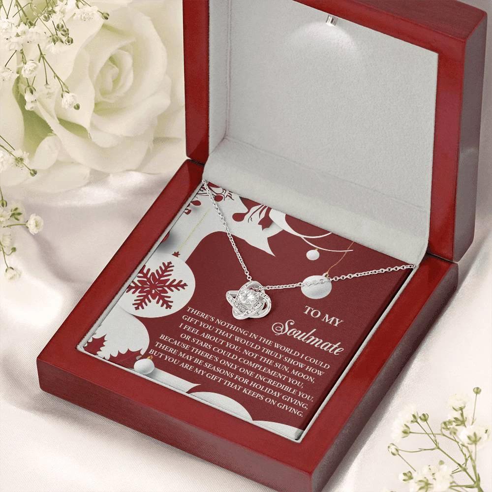 Gift for Soulmate - Holiday Giving - Love Knot Pendant Necklace
