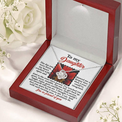 Gift for Daughter - A Deeper Love - Love Knot Pendant Necklace - Mallard Moon Gift Shop