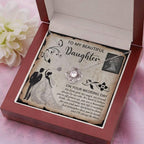 Daughter Wedding Day Gift - Beautiful Bride Love Knot Pendant Necklace