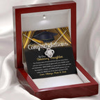 Daughter Graduation Jewelry Necklace with Message Card from Mom and Dad - You Made Us So Proud