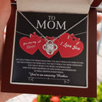 Gift for Mom You Are My Hero Love Knot Necklace