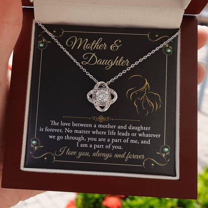 Mother and Daughter- You are a Part Of Me and I am a Part of You Love Knot Necklace - Mallard Moon Gift Shop