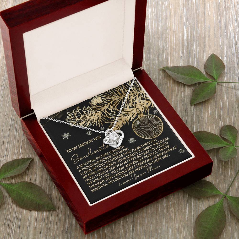 Gift for Soulmate - Amazingly Perfect - Love Knot Pendant Necklace - Mallard Moon Gift Shop