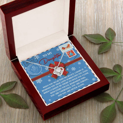 Gift for Daughter - Remember This - Love Knot Pendant Necklace - Mallard Moon Gift Shop
