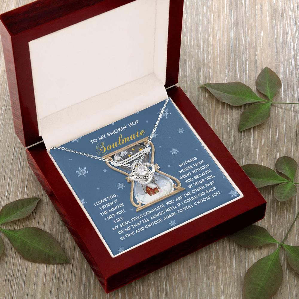 Gift for Soulmate - Feels Complete - Love Knot Pendant Necklace
