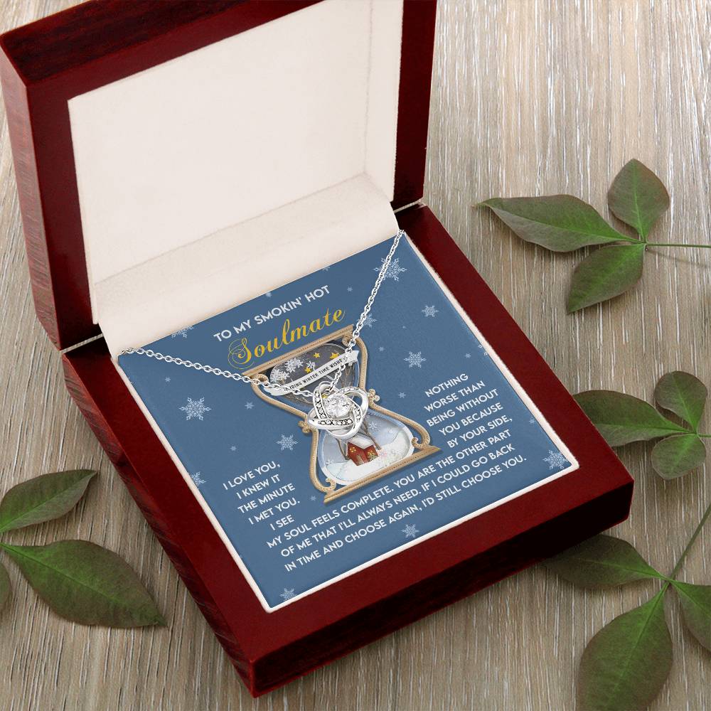 Gift for Soulmate - Feels Complete - Love Knot Pendant Necklace - Mallard Moon Gift Shop