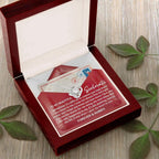 Soulmate Love Knot Necklace – “Forever & Always” Letter-Inspired Romantic Gift for Her