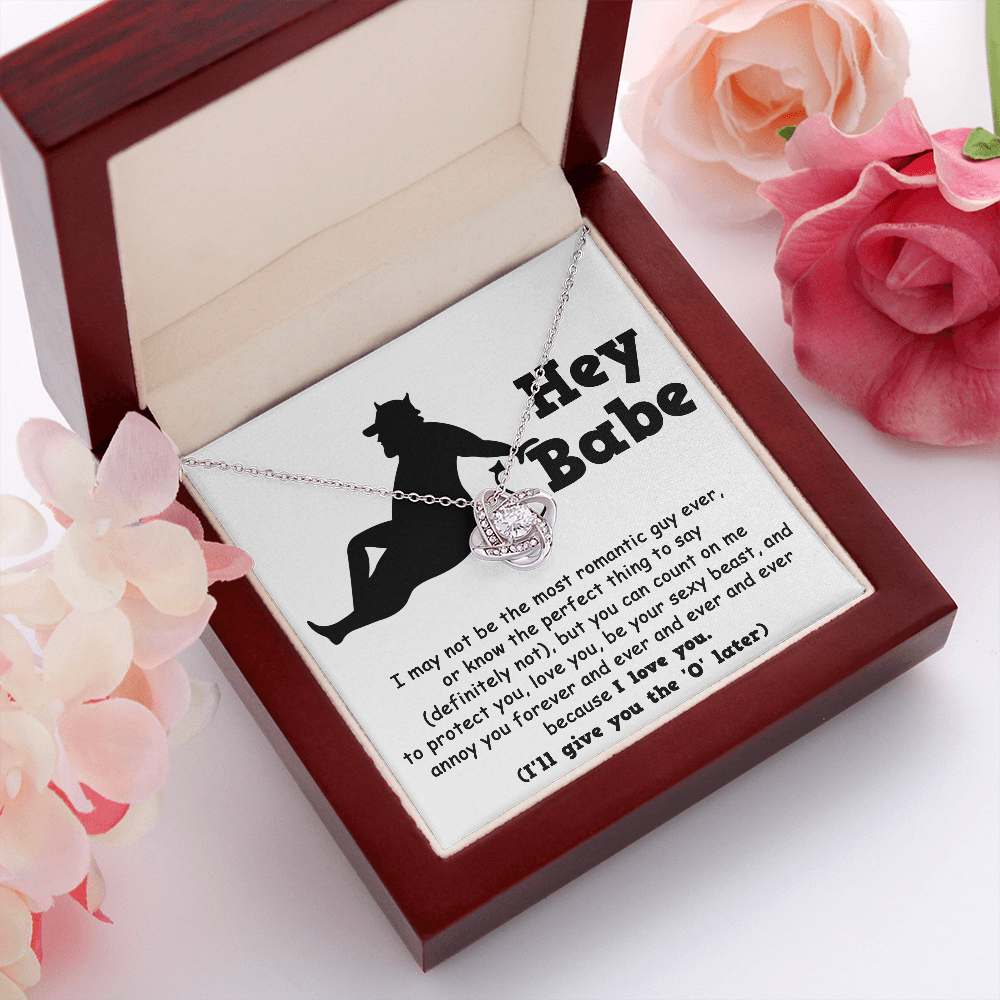 Soulmate Gift from Sexy Beast - Love Knot Necklace - Mallard Moon Gift Shop