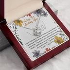 Apology Gift for Girlfriend, Wife, Soulmate- Sorry, Haunt Me - Love Knot Pendant Necklace