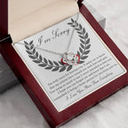 Apology Gift for Girlfriend, Wife, Soulmate - Sorry, From Now On - Love Knot Pendant Necklace