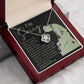 Apology Gift for Girlfriend, Wife, Soulmate - Sorry, On My Knees - Love Knot Pendant Necklace - Mallard Moon Gift Shop