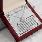 Apology Gift for Girlfriend, Wife, Soulmate - Sorry, Angry With Me - Love Knot Pendant Necklace