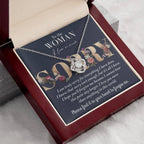Apology Gift for Girlfriend, Wife, Soulmate - Sorry, Bear This Pain - Love Knot Pendant Necklace