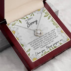 Apology Gift for Girlfriend, Wife, Soulmate-Sorry, Please Don't Stop Talking - Love Knot Pendant Necklace