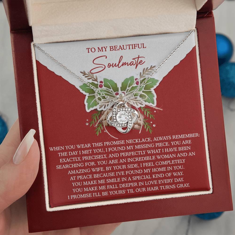 Gift for Soulmate - At Peace - Love Knot Pendant Necklace - Mallard Moon Gift Shop