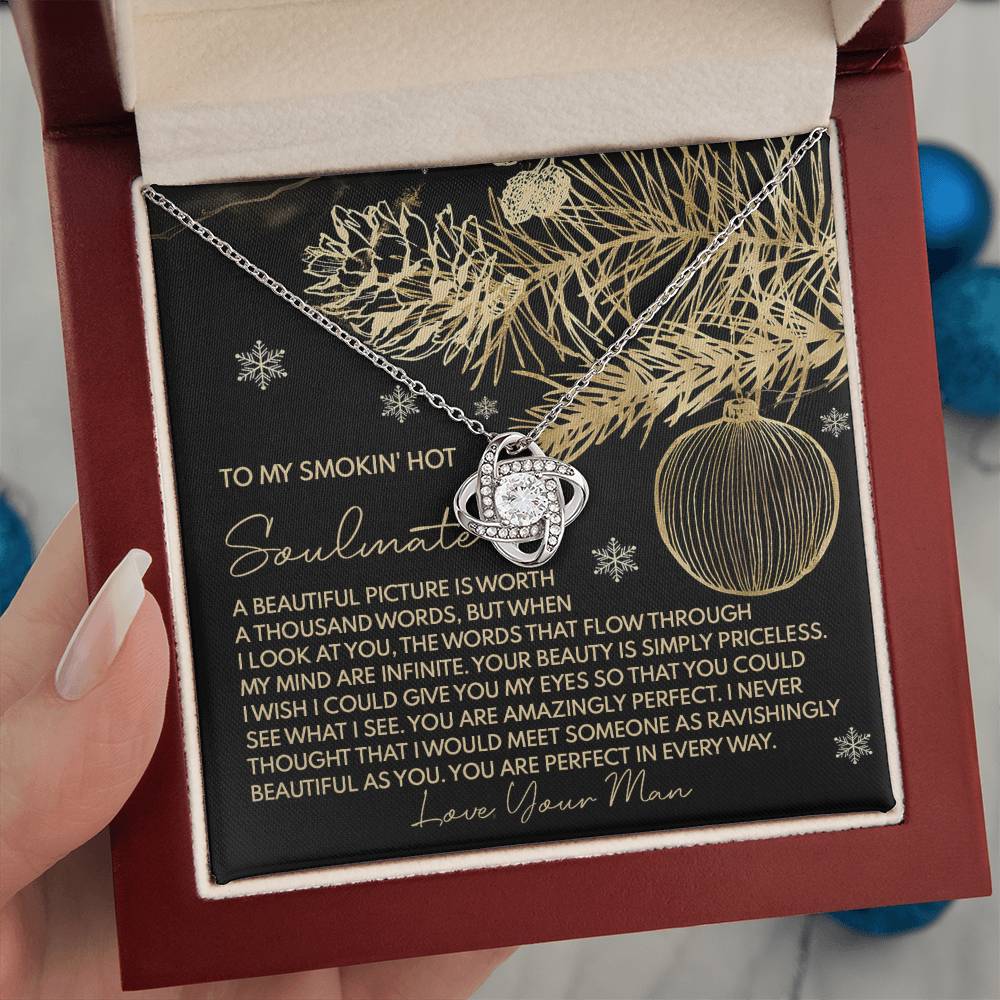 Gift for Soulmate - Amazingly Perfect - Love Knot Pendant Necklace - Mallard Moon Gift Shop