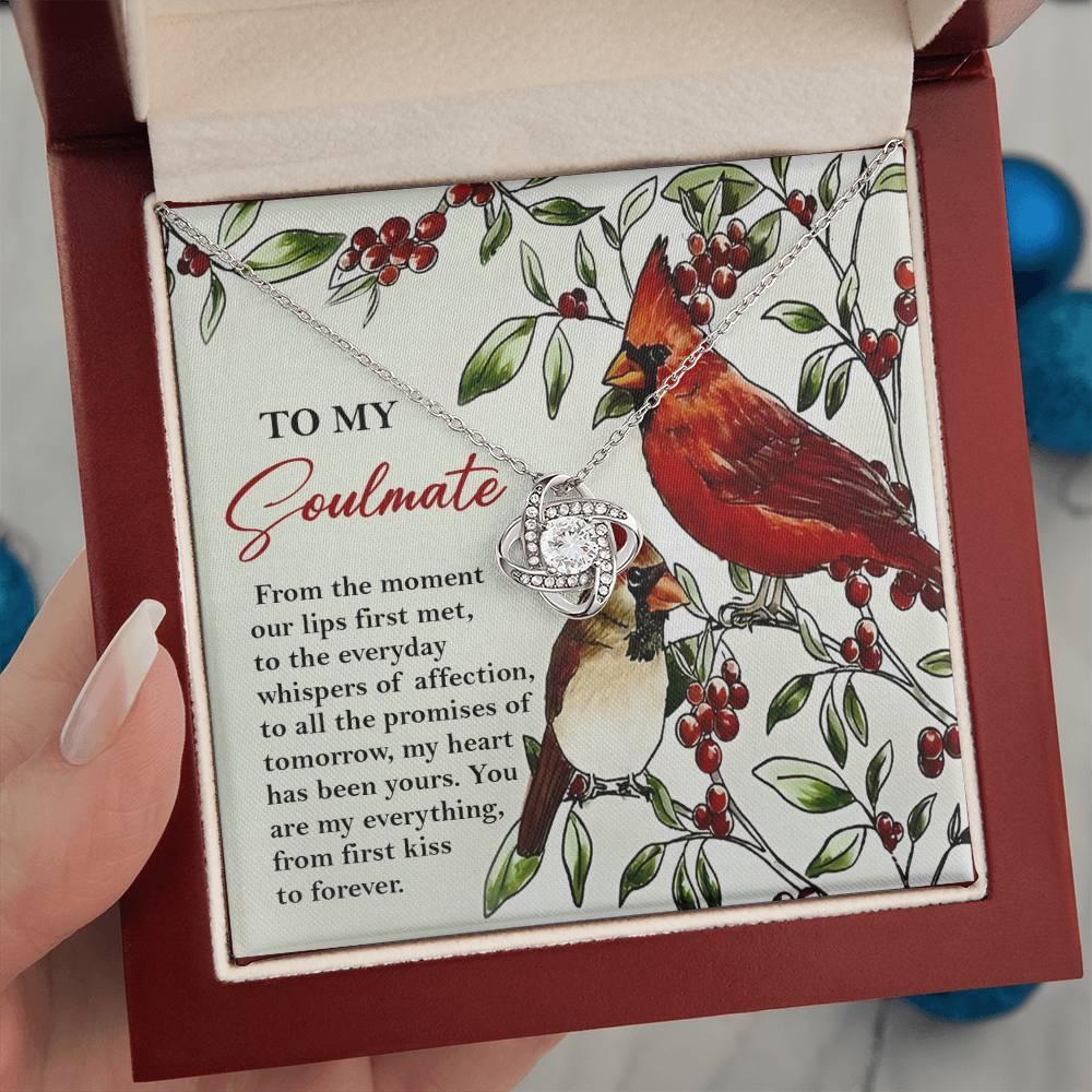 Gift for Soulmate - First Kiss - Love Knot Pendant Necklace - Mallard Moon Gift Shop