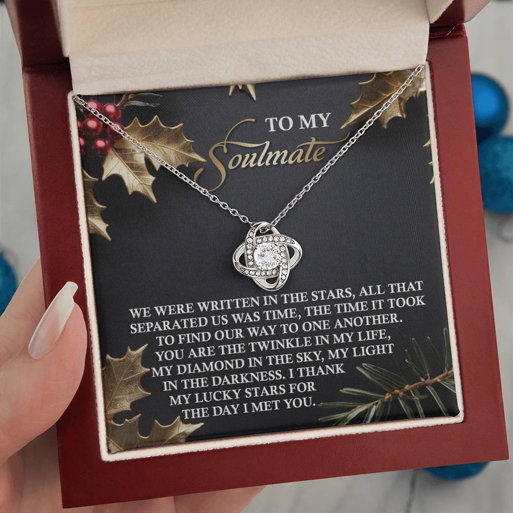 Gift for Soulmate - In The Stars - Love Knot Pendant Necklace - Mallard Moon Gift Shop