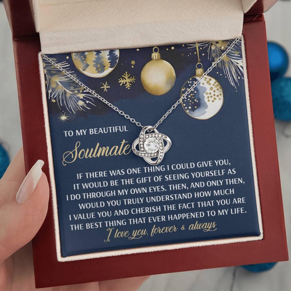 Gift for Soulmate - One Thing - Love Knot Pendant Necklace - Mallard Moon Gift Shop